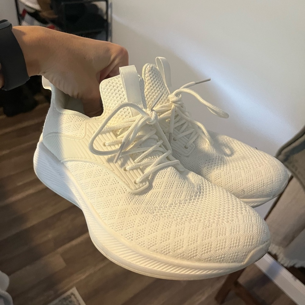 White sneakers